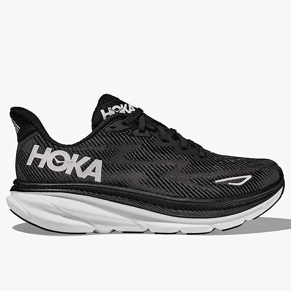 HOKA One One Clifton 9 Sneakers in Black and White - Picture 13 of 16